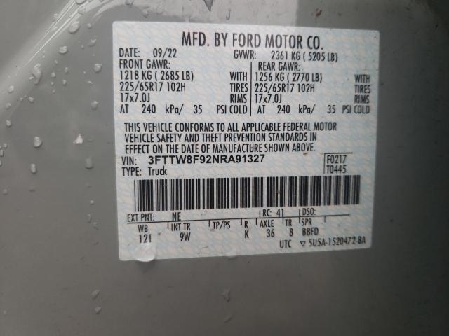 2022 FORD MAVERICK X - 3FTTW8F92NRA91327