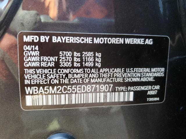 VIN WBA5M2C55ED871907 2014 BMW 5 Series, 535 Igt no.13