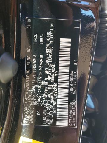 VIN 5TDJZRFH6JS832940 2018 Toyota Highlander, SE no.13