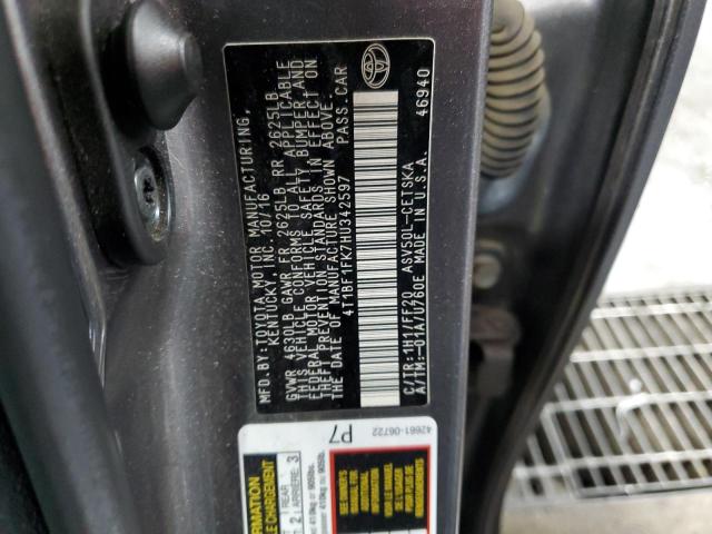 VIN 4T1BF1FK7HU342597 2017 Toyota Camry, LE no.12