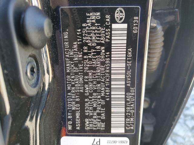 VIN 4T4BF1FK3FR459614 2015 Toyota Camry, LE no.12