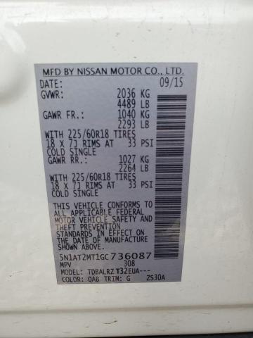 2016 NISSAN ROGUE S - 5N1AT2MT1GC736087