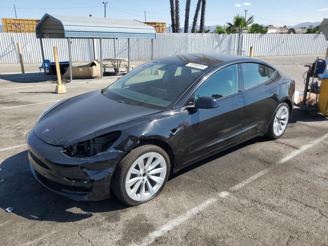 Lot #2989368561 2021 TESLA MODEL 3