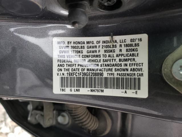 2016 HONDA CIVIC EX - 19XFC1F39GE208890