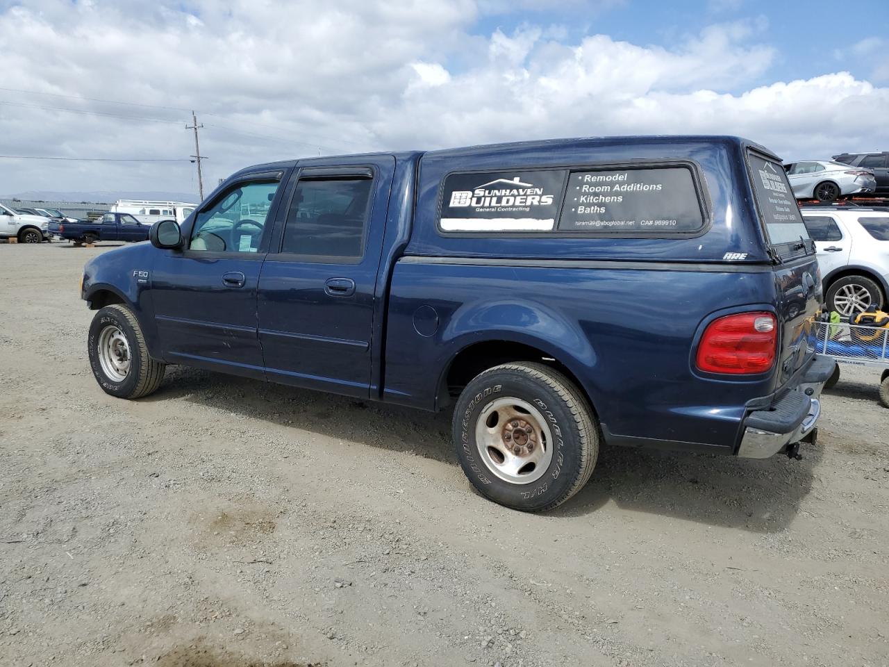 FORD F150 SUPER 2003 blue  gas 1FTRW07633KB14583 photo #3