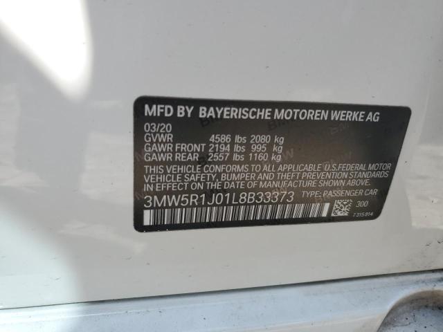 VIN 3MW5R1J01L8B33373 2020 BMW 3 Series, 330I no.13