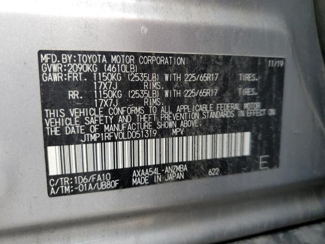 2020 TOYOTA RAV4 XLE - JTMP1RFV0LD051319