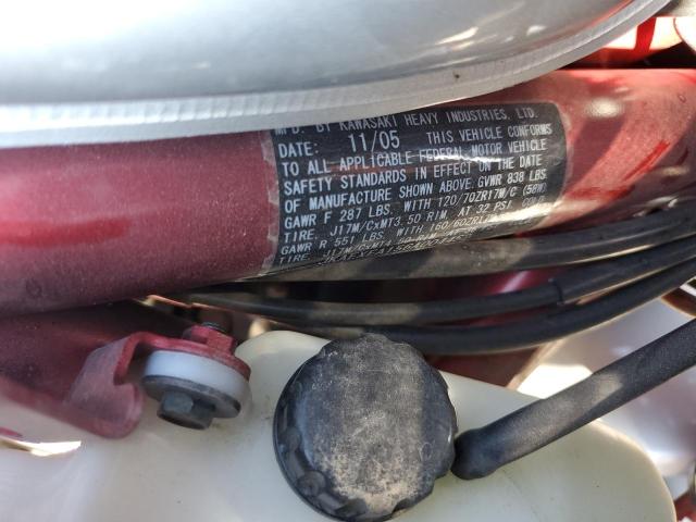 2006 KAWASAKI EX650 A6F - JKAEXEA156A004452