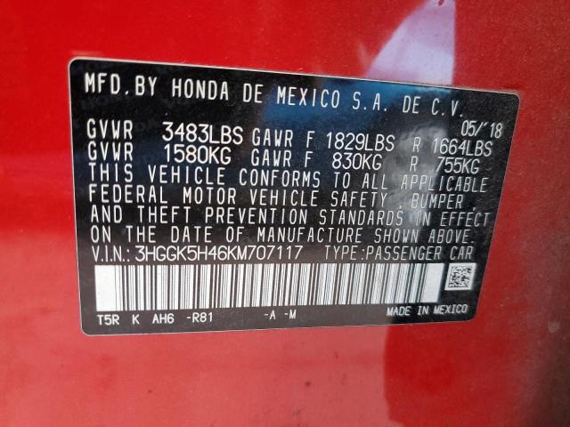 2019 HONDA FIT LX - 3HGGK5H46KM707117