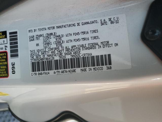 2022 TOYOTA TACOMA ACC 3TYRX5GN0NT064128  70641584