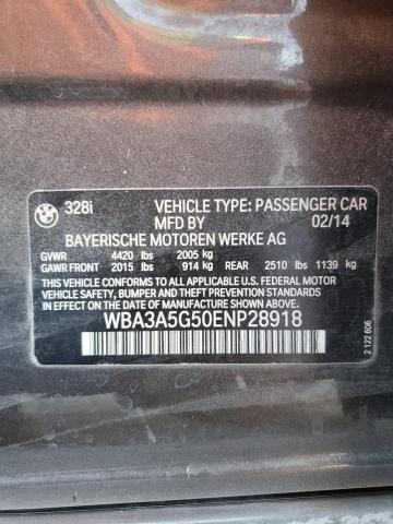 VIN WBA3A5G50ENP28918 2014 BMW 3 Series, 328 I no.12