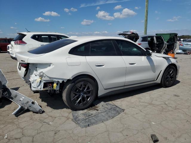 BMW I4 EDRIVE 2023 white  electric WBY43AW00PFP75295 photo #4