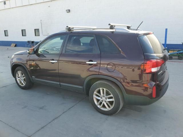 KIA SORENTO LX 2015 maroon  gas 5XYKTCA63FG592467 photo #3