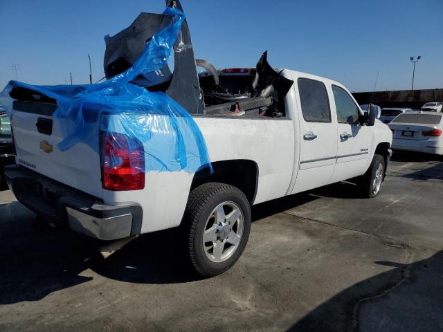 CHEVROLET SILVERADO 2013 white crew pic flexible fuel 1GC1CXEG1DF104252 photo #4