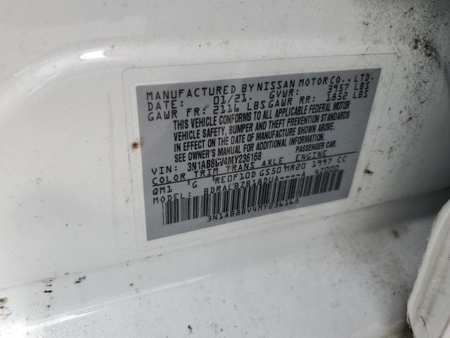 VIN 3N1AB8BV4MY236168 2021 Nissan Sentra, S no.12