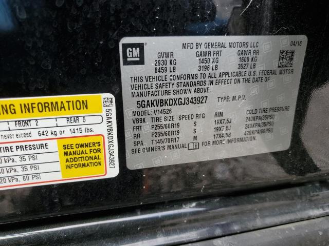 2016 BUICK ENCLAVE - 5GAKVBKDXGJ343927