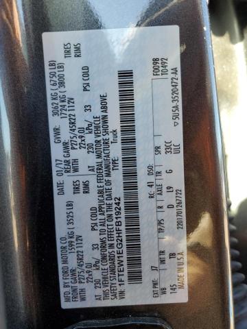 2017 FORD F150 SUPER - 1FTEW1EG2HFB19242
