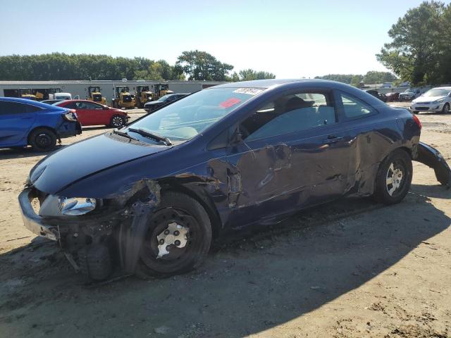 HONDA CIVIC LX 2010 blue coupe gas 2HGFG1B6XAH502106 photo #1