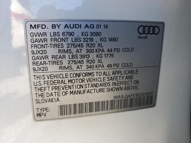 VIN WA1LGAFE1ED013917 2014 Audi Q7, Premium Plus no.13