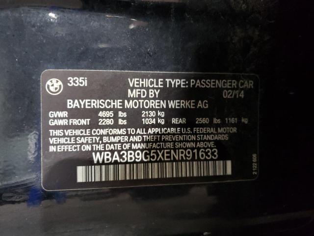 VIN WBA3B9G5XENR91633 2014 BMW 3 Series, 335 XI no.12