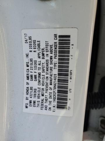 2017 HONDA ACCORD EX - 1HGCR2F78HA214826