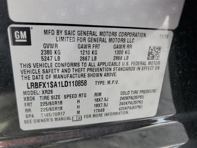 VIN LRBFX1SA1LD110858 2020 BUICK ENVISION no.13