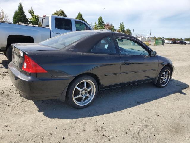 HONDA CIVIC LX 2005 black coupe gas 1HGEM22505L010307 photo #4