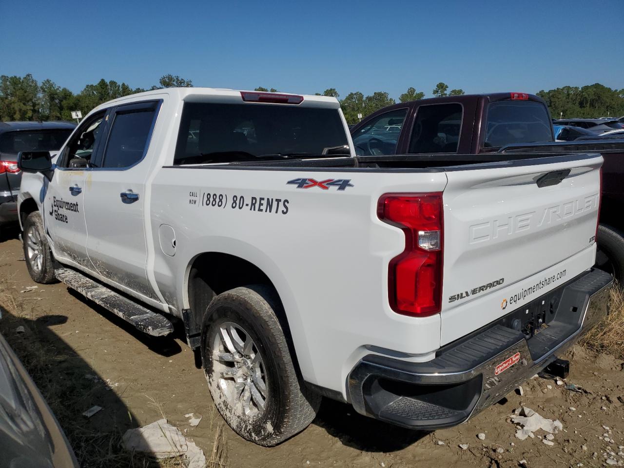 CHEVROLET SILVERADO 2021 white  gas 1GCUYGED8MZ406656 photo #3