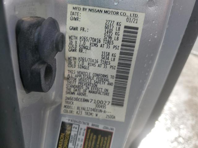 2021 NISSAN FRONTIER S - 1N6ED0CE8MN710027