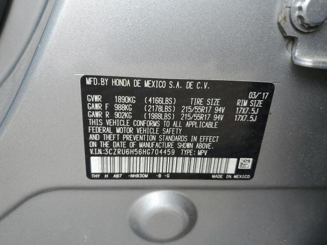 VIN 3CZRU6H56HG704459 2017 Honda HR-V, EX no.12