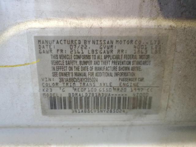 2022 NISSAN SENTRA SV - 3N1AB8CV5NY285024