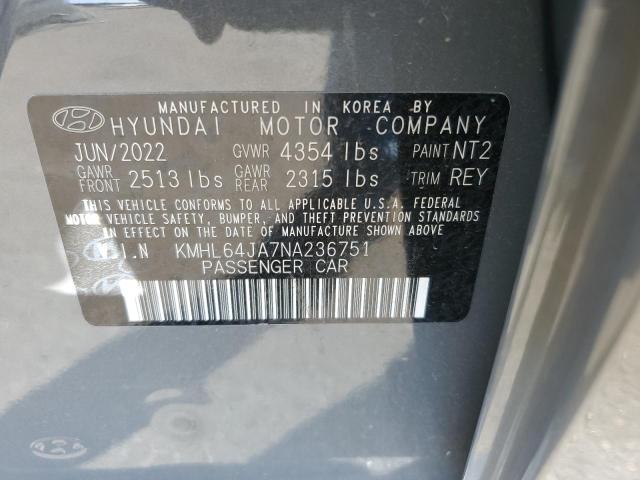 2022 HYUNDAI SONATA SEL - KMHL64JA7NA236751
