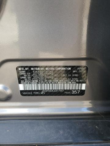2018 MITSUBISHI OUTLANDER - JA4AP3AU5JU017447