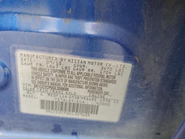 2016 NISSAN VERSA NOTE - 3N1CE2CP0GL359688