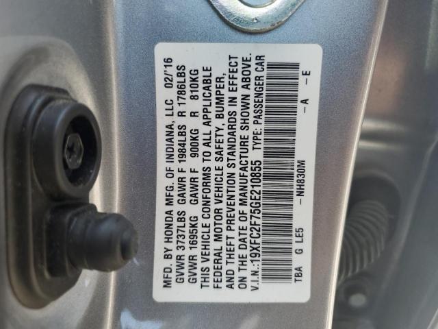 2016 HONDA CIVIC EX - 19XFC2F75GE210855