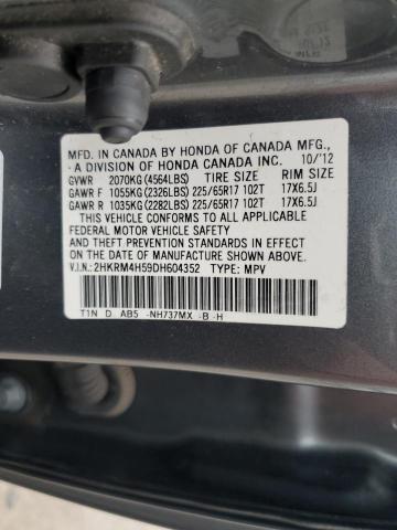 VIN 2HKRM4H59DH604352 2013 Honda CR-V, EX no.14