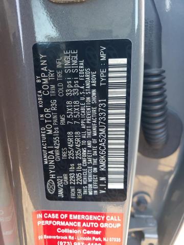 2021 HYUNDAI KONA NIGHT KM8K6CA52MU733731