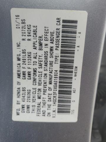 2016 HONDA ACCORD EXL - 1HGCR3F0XGA016904