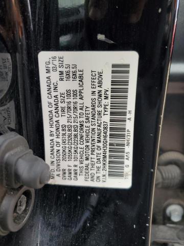 VIN 2HKRM4H30GH640837 2016 Honda CR-V, LX no.12