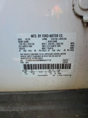 2021 FORD EXPLORER P - 1FM5K8AW8MNA01712