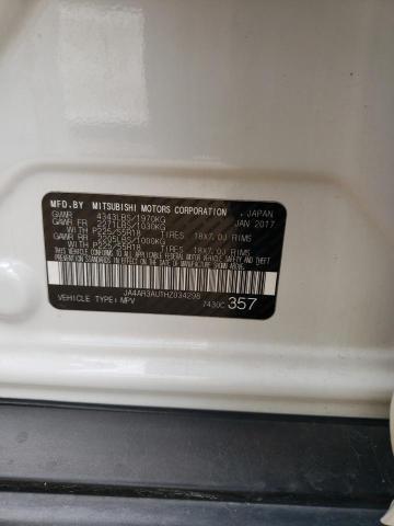 2017 MITSUBISHI OUTLANDER - JA4AR3AU1HZ034298