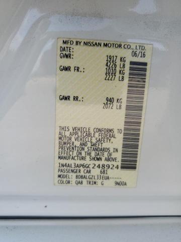 2016 NISSAN ALTIMA 2.5 - 1N4AL3AP6GC248924