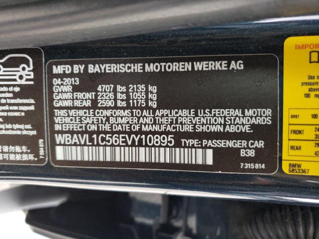 VIN WBAVL1C56EVY10895 2014 BMW X1, Xdrive28I no.13