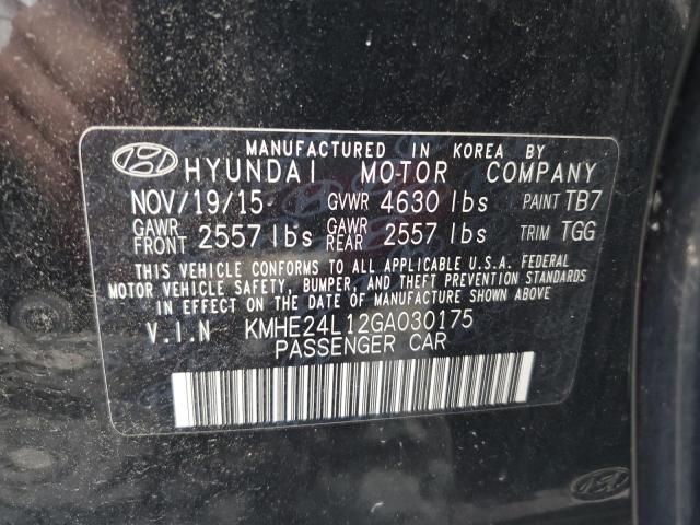 VIN KMHE24L12GA030175 2016 Hyundai Sonata, Hybrid no.13