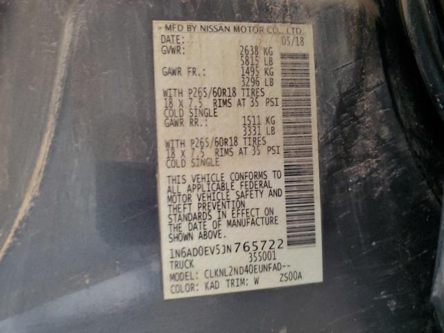 2018 NISSAN FRONTIER S - 1N6AD0EV5JN765722