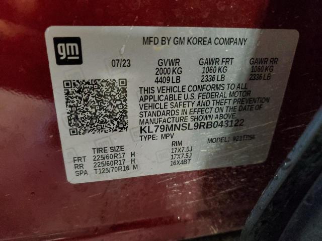 2024 CHEVROLET TRAILBLAZE - KL79MNSL9RB043122
