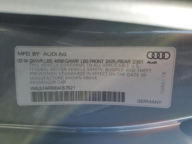 VIN WAULFAFR6EA057521 2014 AUDI A5 no.12