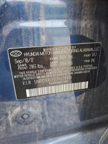 VIN 5NPD84LF0JH274918 2018 Hyundai Elantra, Sel no.12