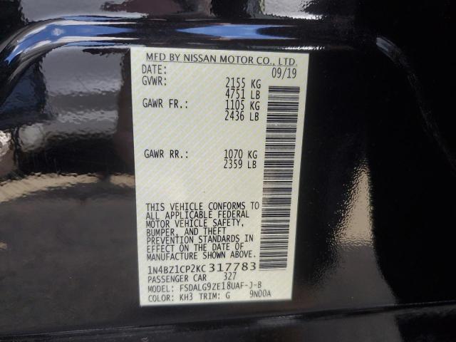 2019 NISSAN LEAF S PLU - 1N4BZ1CP2KC317783
