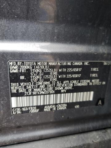 2021 TOYOTA RAV4 LE - 2T3F1RFV3MW207904